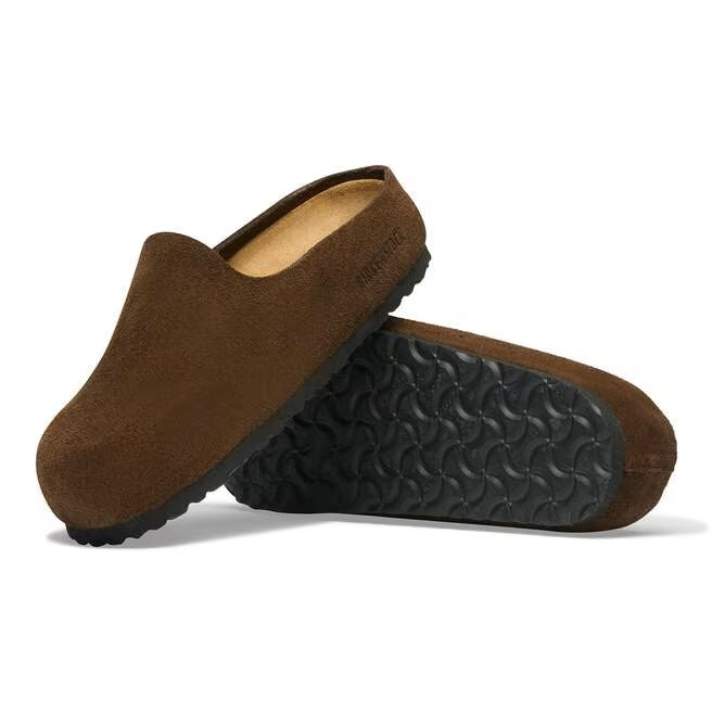 Amsterdam Wrapped sabot in Birkenstock suede