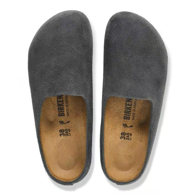 Amsterdam Wrapped sabot in Birkenstock suede
