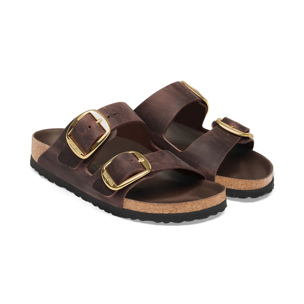 Sandali Arizona Big Buckle in pelle nabuck oliata Birkenstock
