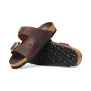 Sandali Arizona Big Buckle in pelle nabuck oliata Birkenstock