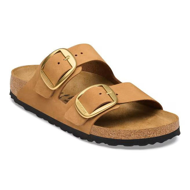 Arizona Big Buckle sandals in Birkenstock nubuck leather