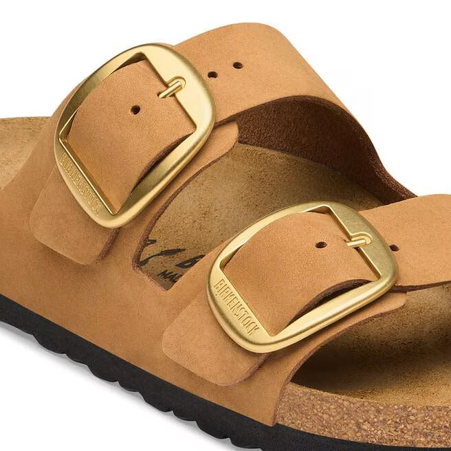 Arizona Big Buckle sandals in Birkenstock nubuck leather