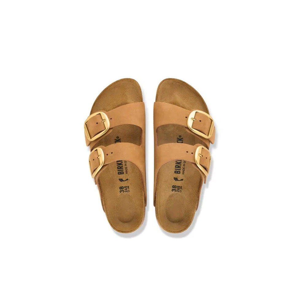 Arizona Big Buckle sandals in Birkenstock nubuck leather