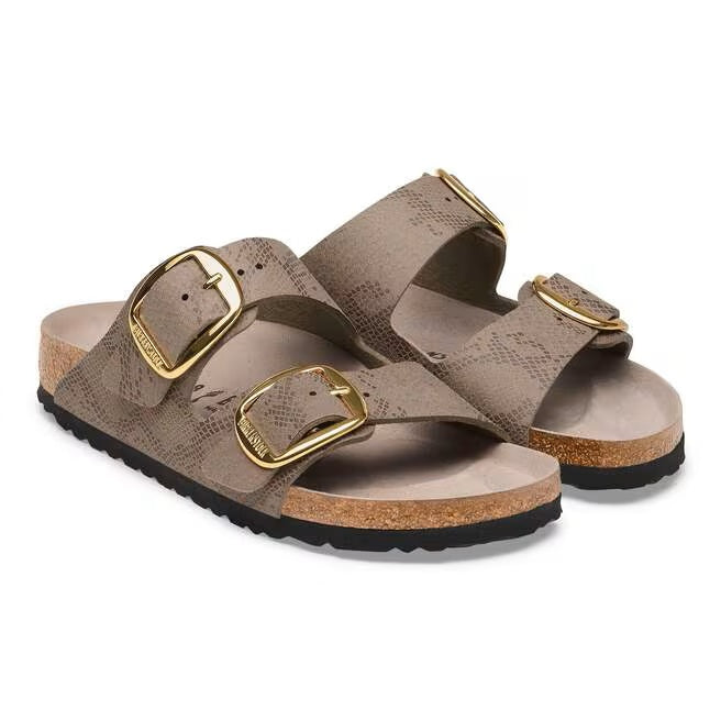 Sandali Arizona Big Buckle in stampa animalier laminata Birkenstock
