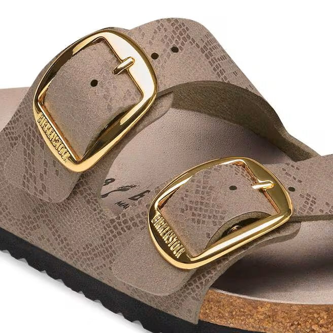 Sandali Arizona Big Buckle in stampa animalier laminata Birkenstock
