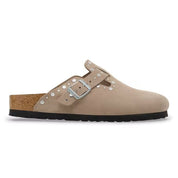 Birkenstock Boston Rivet suede clogs