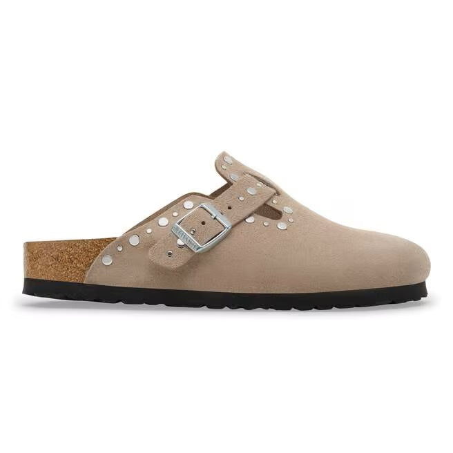 Birkenstock Boston Rivet suede clogs