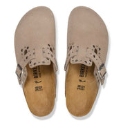 Birkenstock Boston Rivet suede clogs