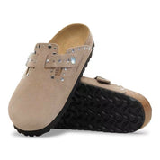 Birkenstock Boston Rivet suede clogs