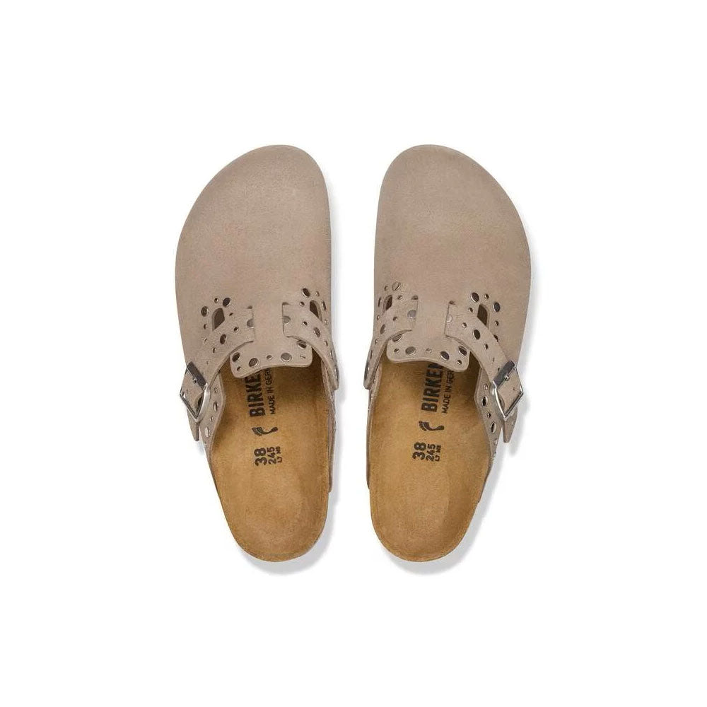 Birkenstock Boston Rivet suede clogs