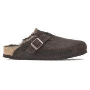 Sabot Boston Shearling in pelle e pelliccia Birkenstock