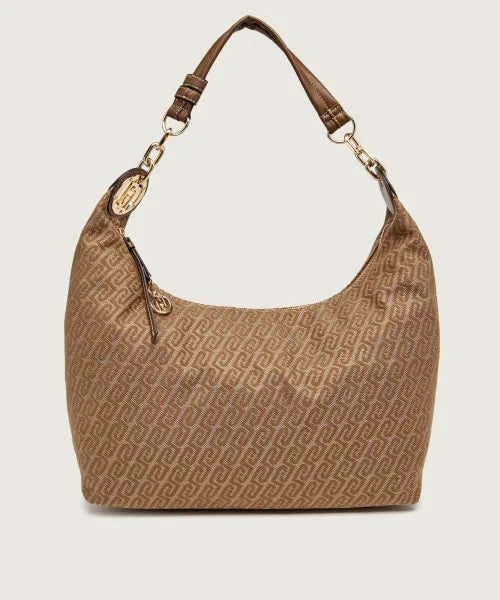 Borsa M Hobo in tessuto monogram jacquard Liu Jo