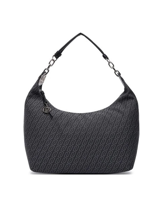 Borsa M Hobo in tessuto monogram jacquard Liu Jo