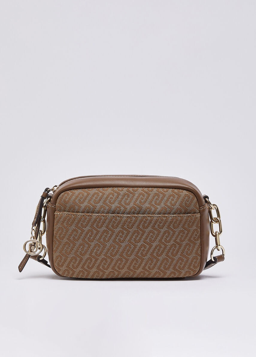 Borsa M Camera Case in tessuto monogram jacquard Liu Jo
