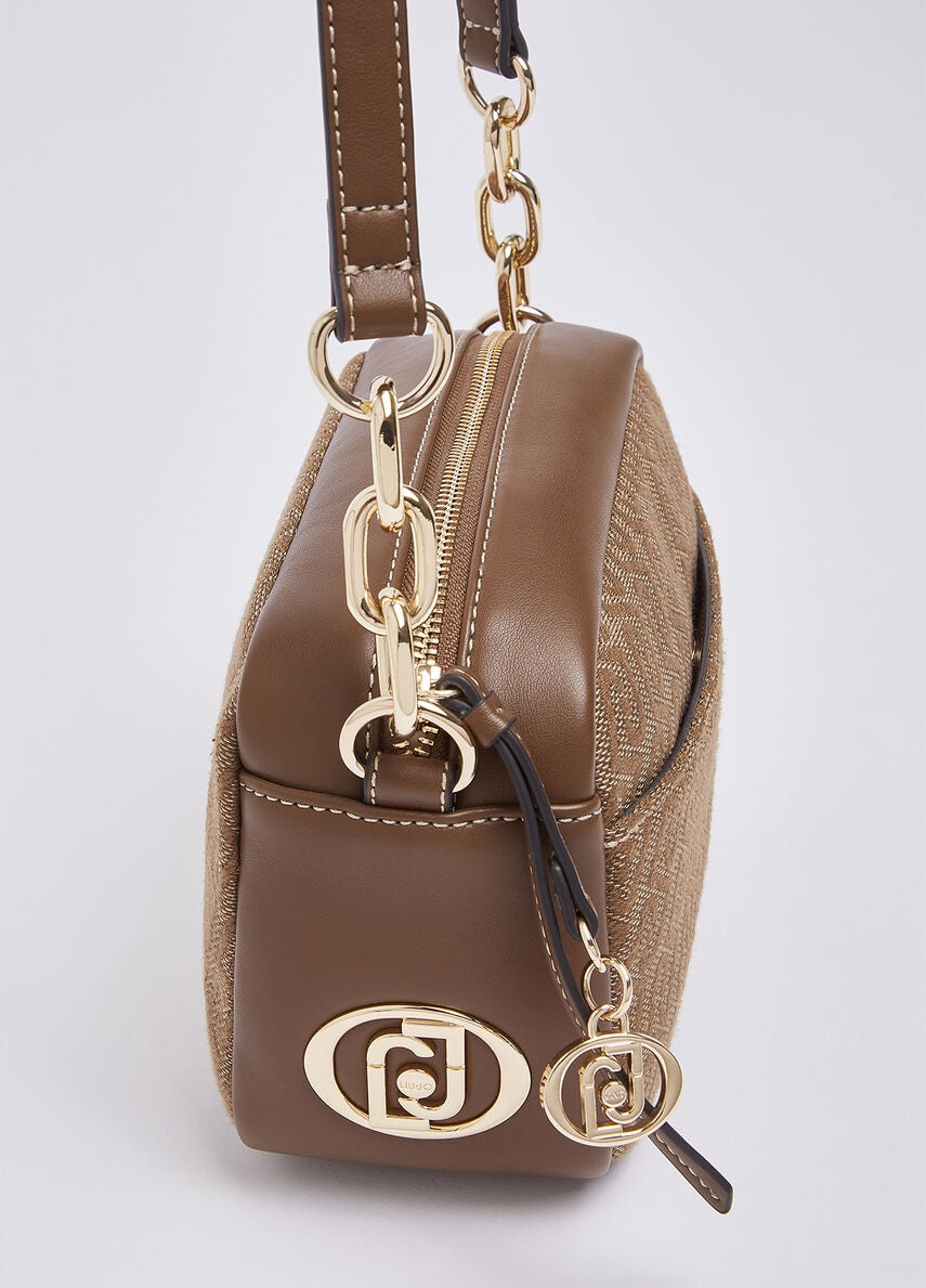 Borsa M Camera Case in tessuto monogram jacquard Liu Jo