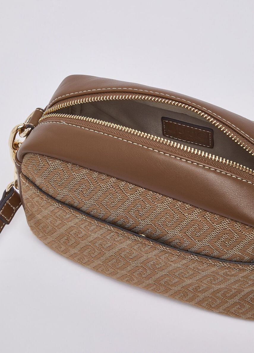 Borsa M Camera Case in tessuto monogram jacquard Liu Jo