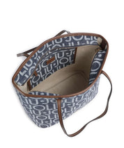 Borsa Tote Evrim M in tela con stampa logo Liu Jo