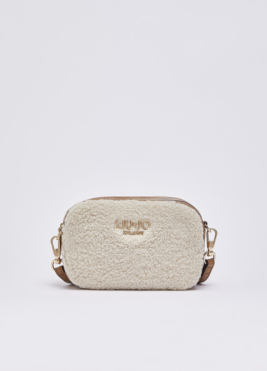 Borsa Camera Case Ridhi S in tessuto effetto teddy Liu Jo