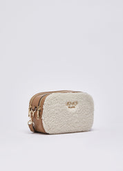 Borsa Camera Case Ridhi S in tessuto effetto teddy Liu Jo