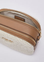 Borsa Camera Case Ridhi S in tessuto effetto teddy Liu Jo