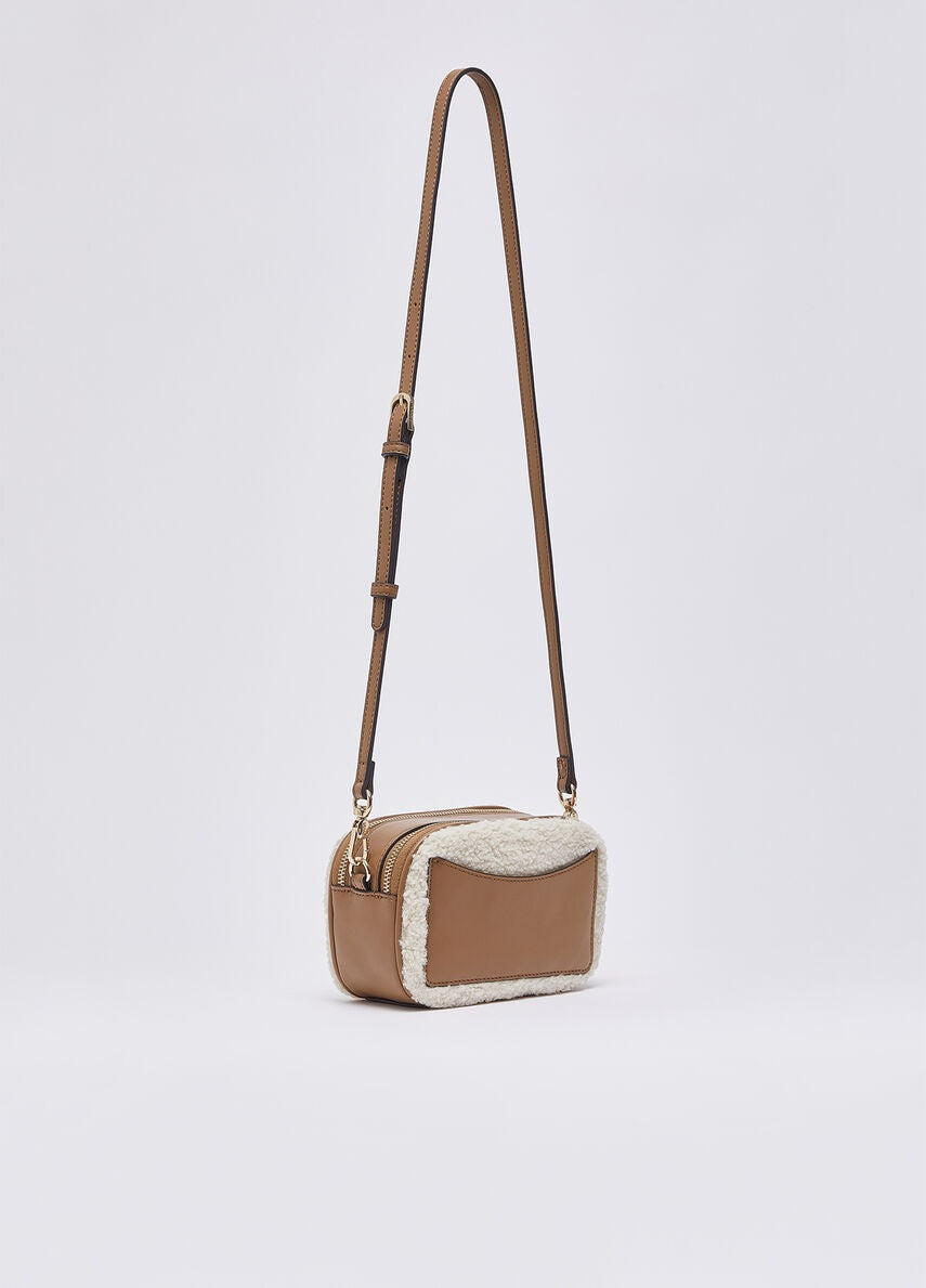 Borsa Camera Case Ridhi S in tessuto effetto teddy Liu Jo