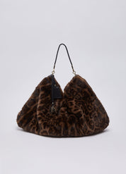 Borsa a spalla Foulard L in pelliccia sintetica Liu Jo