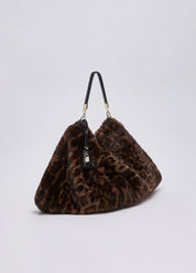 Borsa a spalla Foulard L in pelliccia sintetica Liu Jo