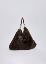 Borsa a spalla Foulard L in pelliccia sintetica Liu Jo