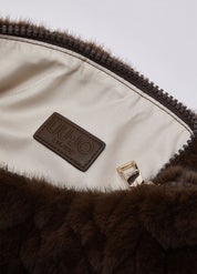 Borsa a spalla Foulard L in pelliccia sintetica Liu Jo