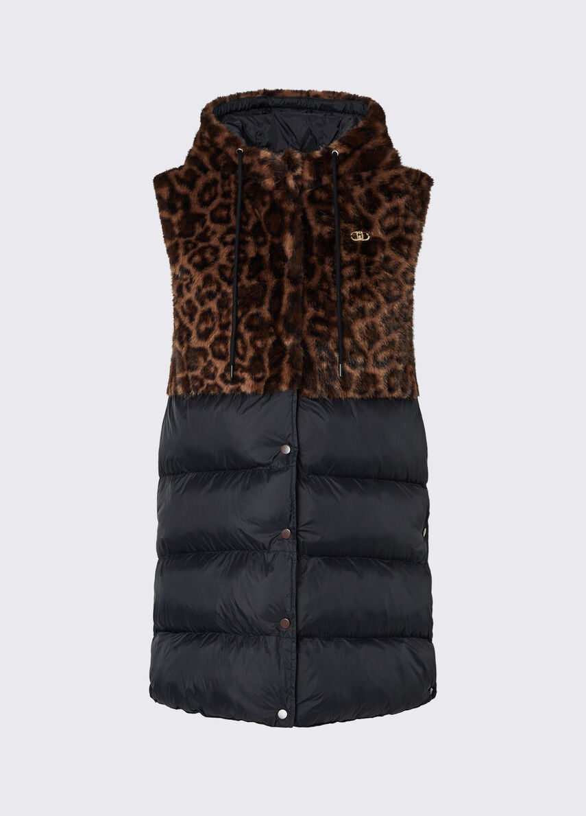 Gilet in nylon ed ecopelliccia Liu Jo