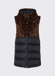 Gilet in nylon ed ecopelliccia Liu Jo