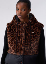 Gilet in nylon ed ecopelliccia Liu Jo