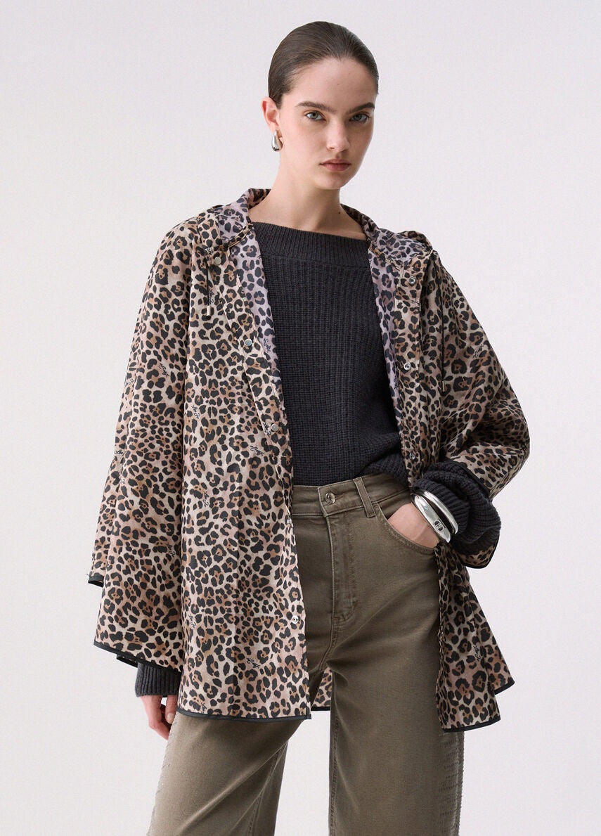 Poncho packable monogram Liu Jo