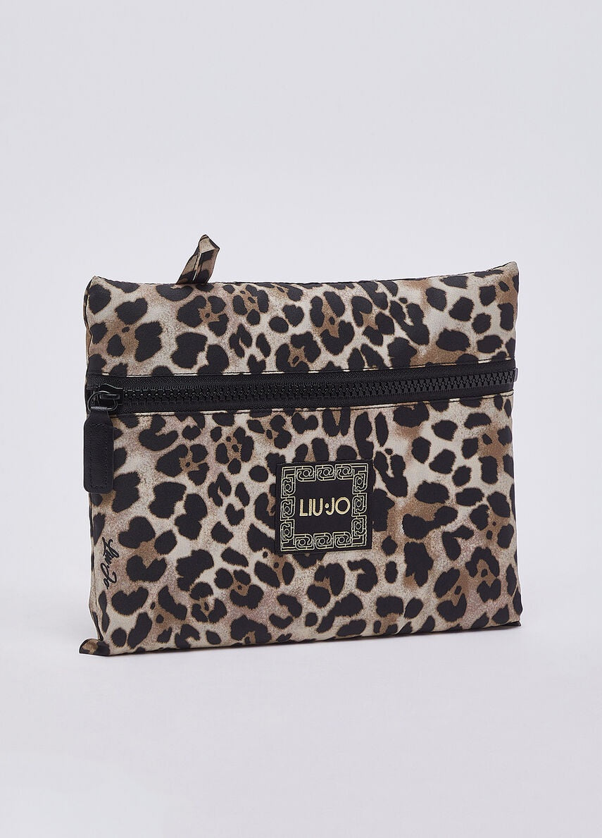 Poncho packable monogram Liu Jo