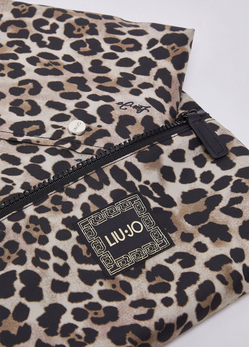 Poncho packable monogram Liu Jo