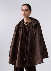 Poncho packable monogram Liu Jo