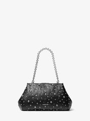 Borsa Clutch Goldie Large Studded in pelle Michael Kors