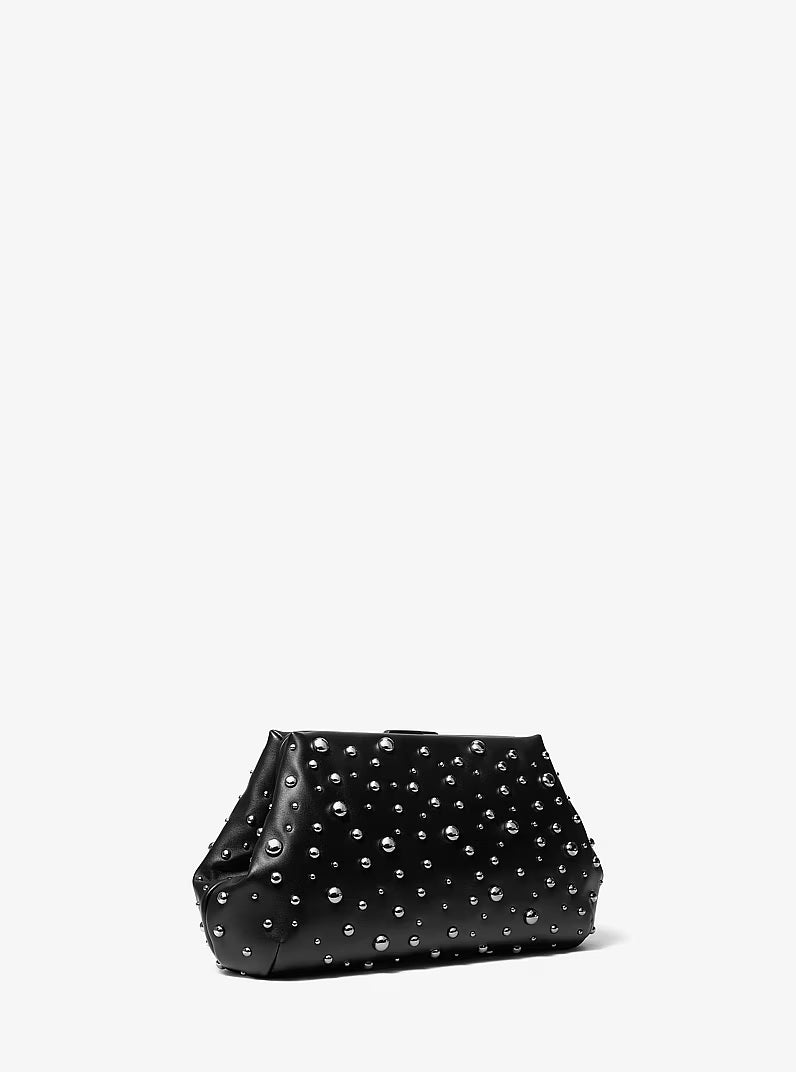 Borsa Clutch Goldie Large Studded in pelle Michael Kors