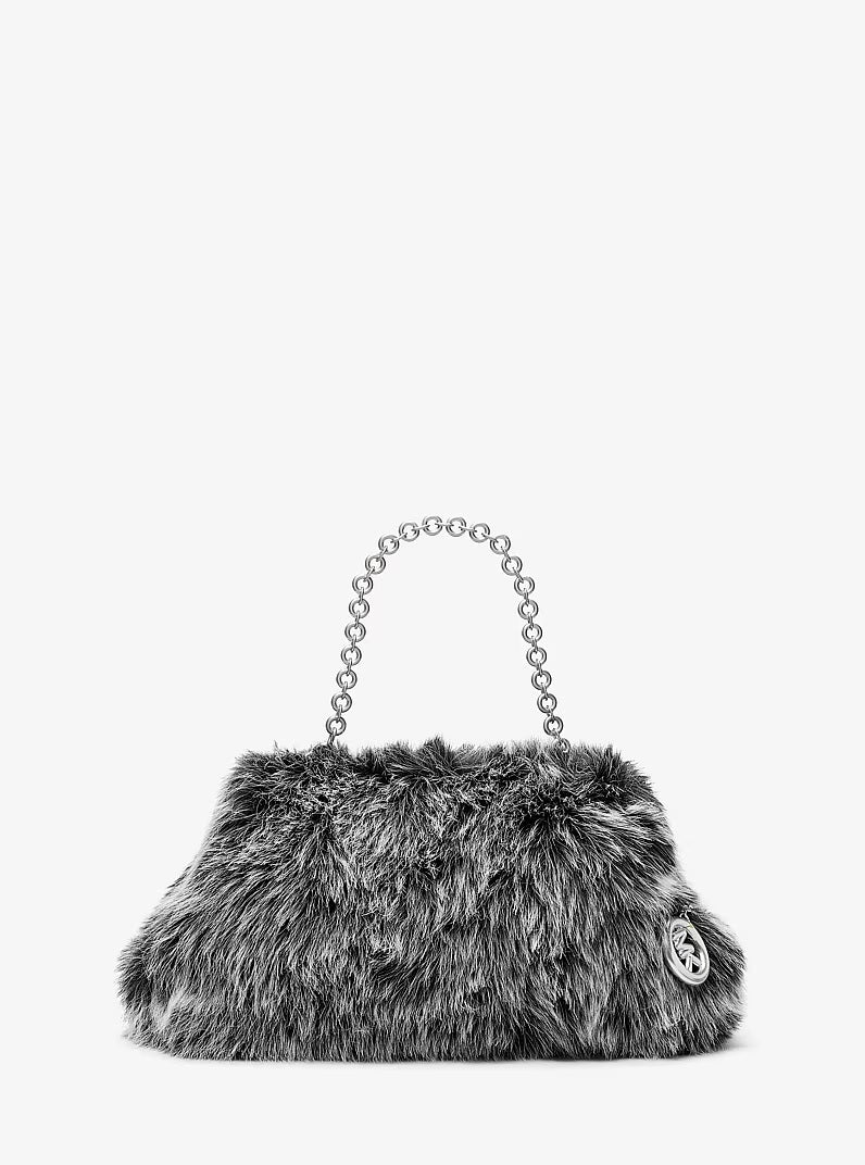 Borsa Clutch Goldie Large Faux Fur Michael Kors