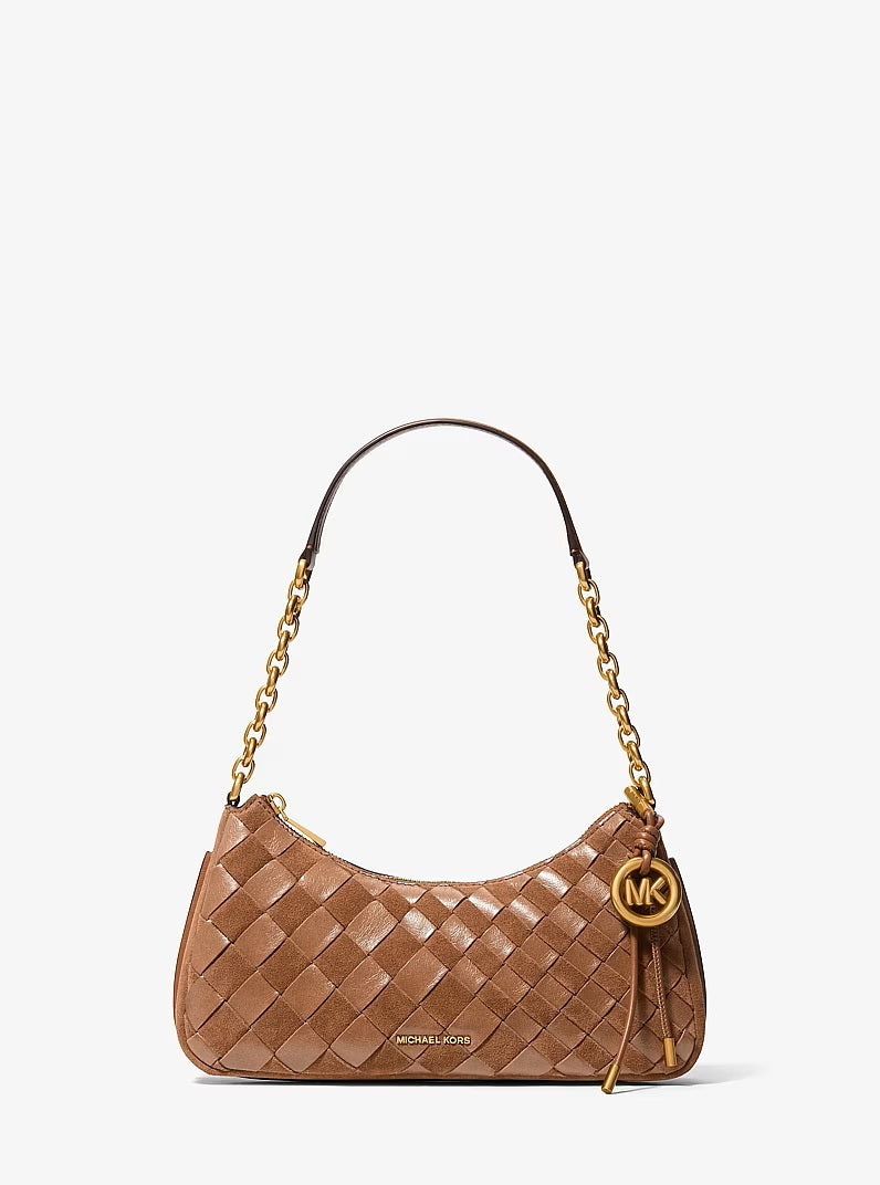 Borsa a spalla Nolita Medium in pelle intrecciata Michael Kors