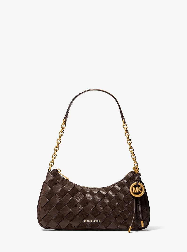 Borsa a spalla Nolita Medium in pelle intrecciata Michael Kors