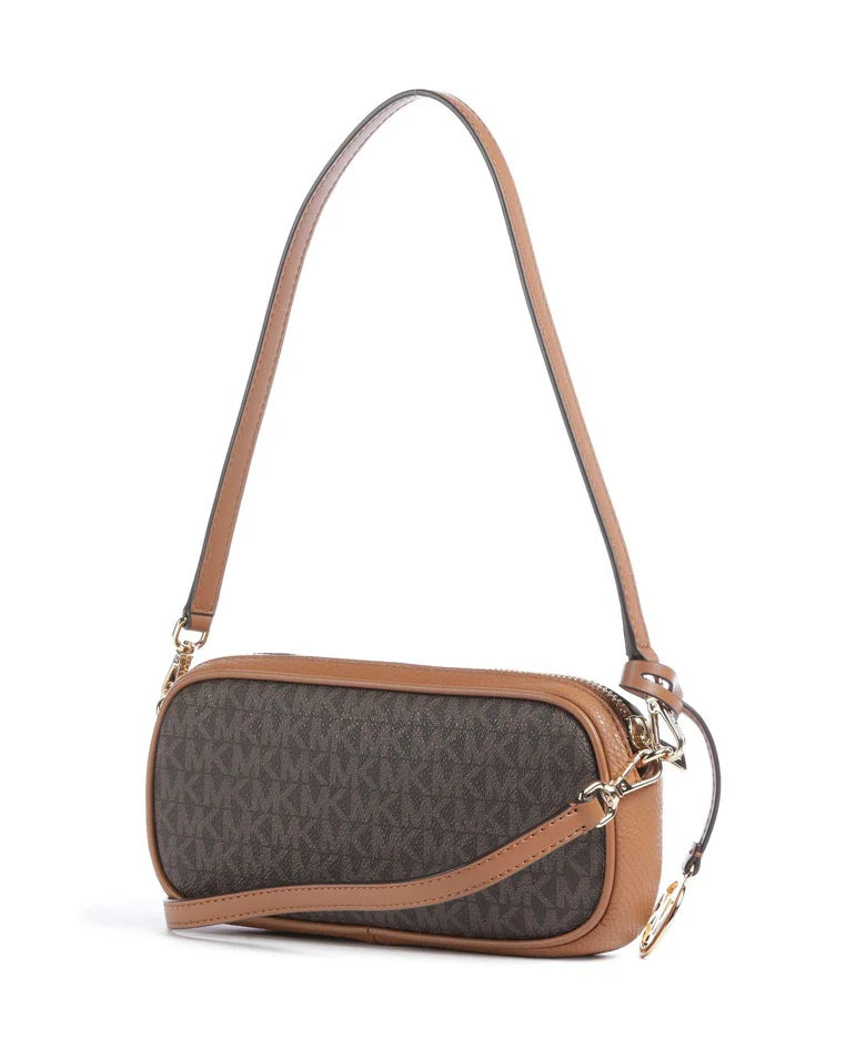 May Small shoulder bag in Michael Kors logo-print canvas