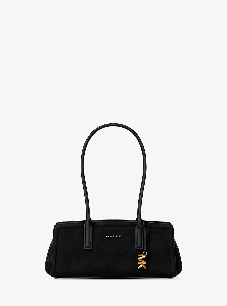 Borsa a spalla Laila Small in pelle scamosciata Michael Kors