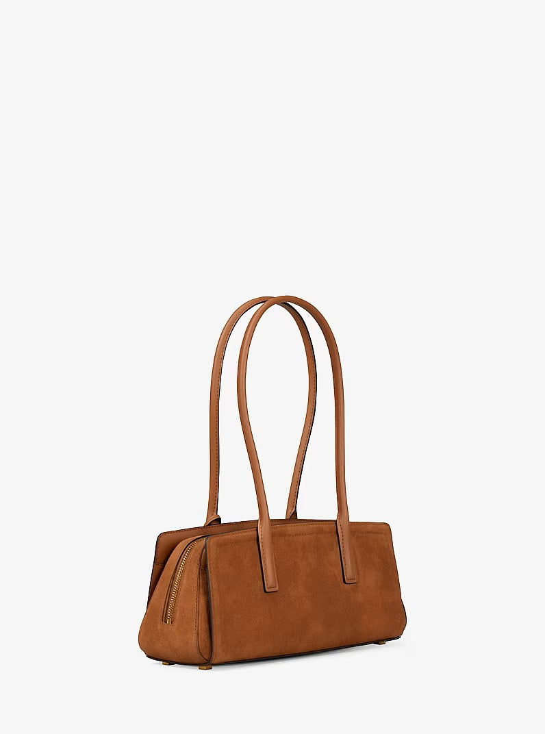 Borsa a spalla Laila Small in pelle scamosciata Michael Kors