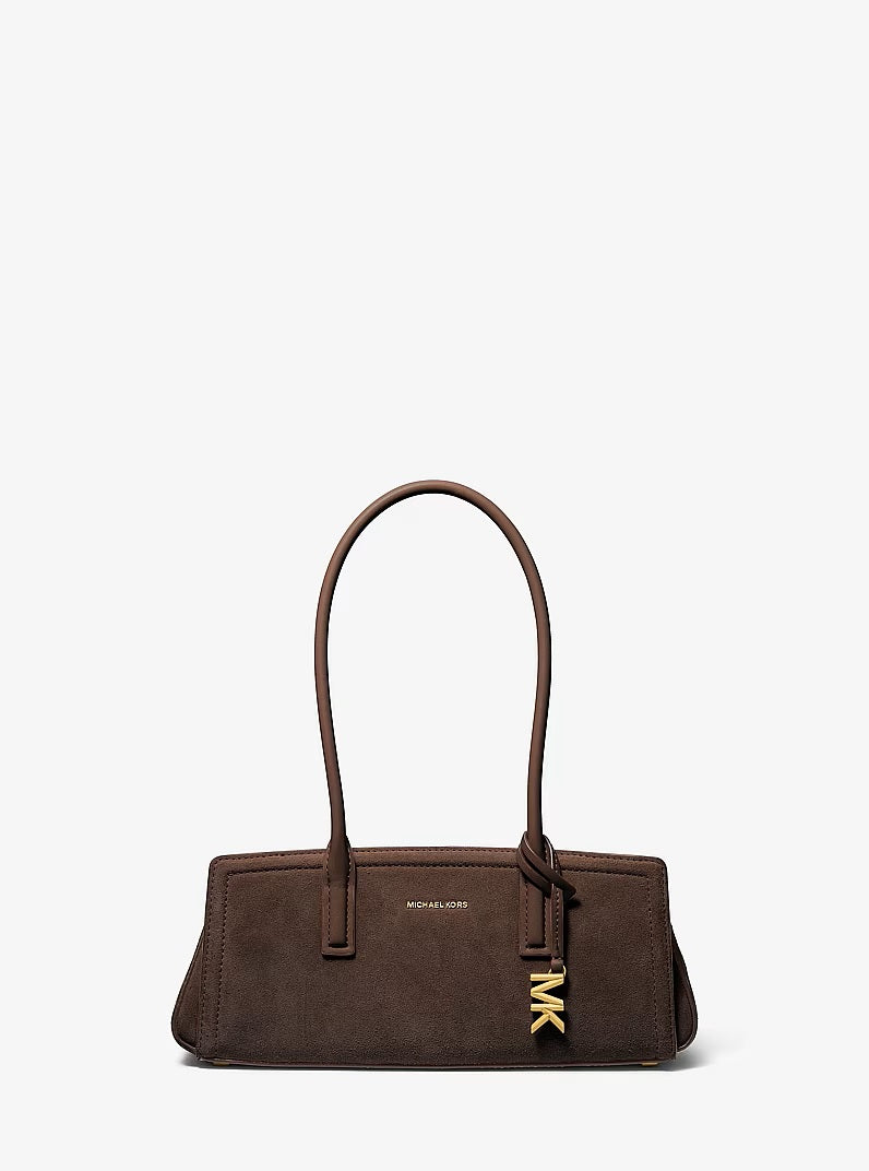 Borsa a spalla Laila Small in pelle scamosciata Michael Kors