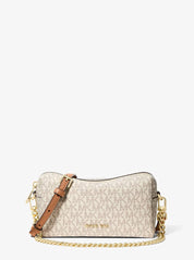 Borsa a spalla Bryant Small in tela con stampa logo Michael Kors