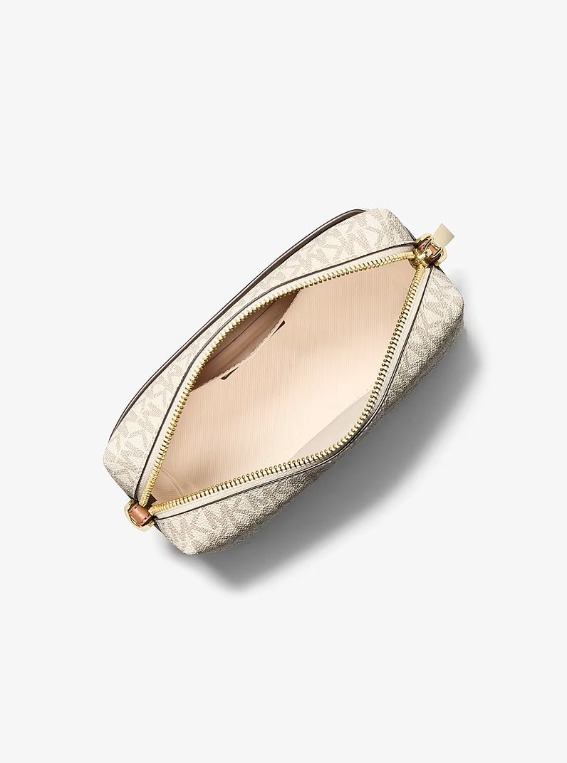 Borsa a spalla Bryant Small in tela con stampa logo Michael Kors