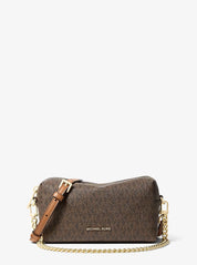 Borsa a spalla Bryant Small in tela con stampa logo Michael Kors
