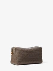 Borsa a spalla Bryant Small in tela con stampa logo Michael Kors