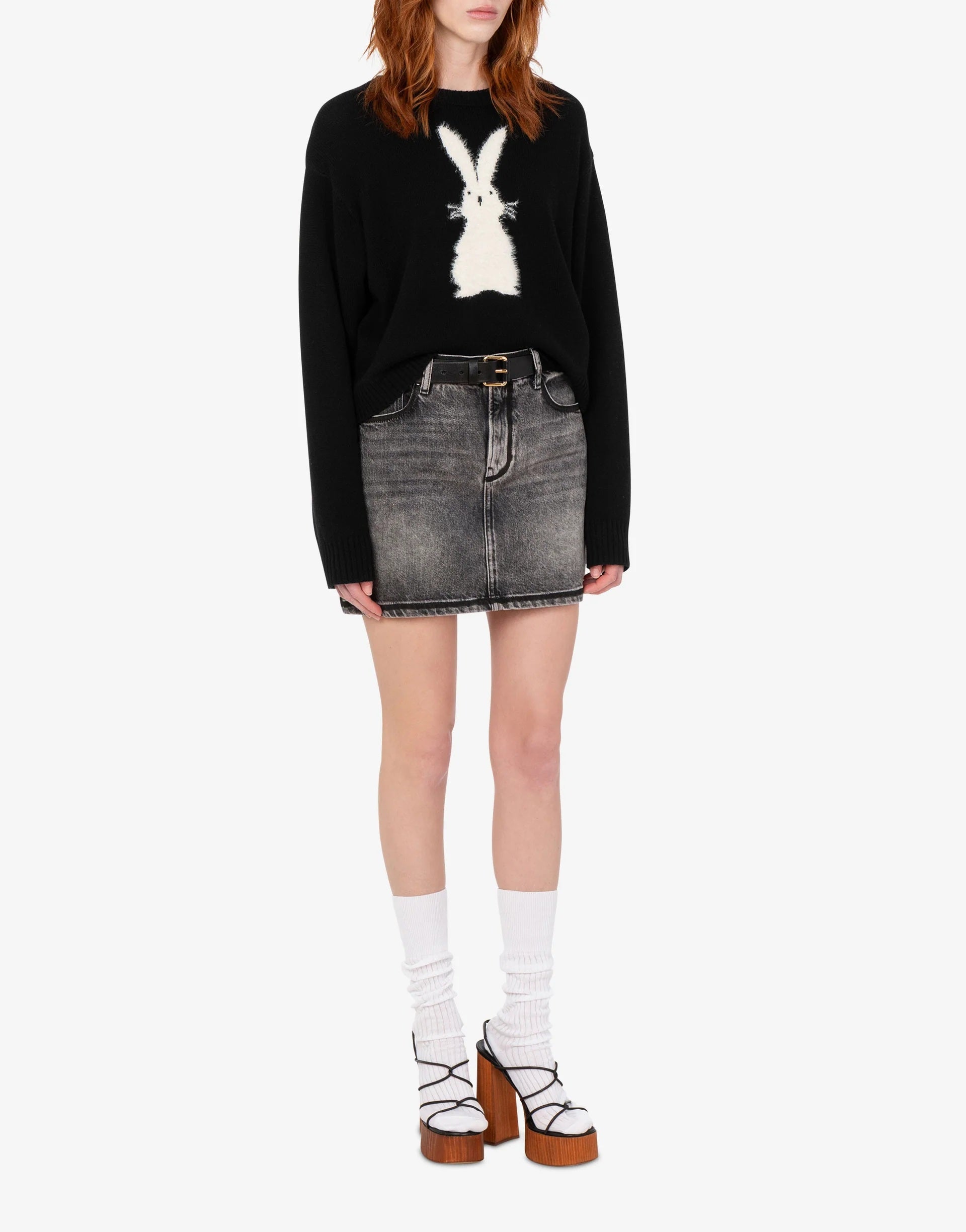 Love Moschino intarsia wool pullover